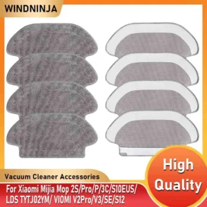 Wet Mop Cloth For Xiaomi Mijia Mop 2S/Pro/P/3C/S10EUS/LDS STYTJ02YM/ VIOMI V2Pro/V3/SE/S12 Vacuum Cleaner Accessories Part