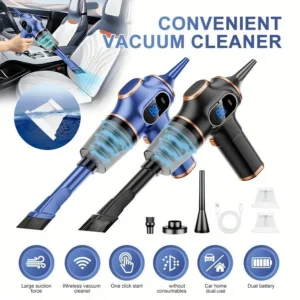 Car Vacuum Cleaner Vacuum Cleaner Wireless Portable 120W High Suction Car Household Office Integrated Handheld Mini Dust Blower
