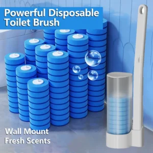 New Toilet Brushes Wall-mounted Disposable Toilet Brush Wc Cleaning Tool Kit with Replaceable Brush Head Toilet Brush Holder