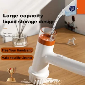 Electric Cleaning Brush Wireless Telescopic Handheld Household Kitchen Floor Bathroom Clean Scrubber
