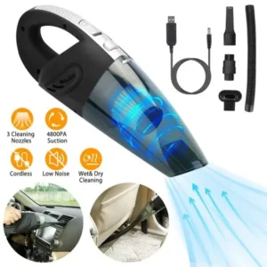 Car Handheld Vacuum Cleaner CordlRechargeable Hand Vacuum Portable Strong Suction Vacuum