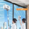 Double Sided Magnetic Glass Windows Cleaner With 5-35mm Adjustable Telescopic Rod For Various Glass Windows Glass Cleaning Tool