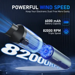 16KPA Mini Car Vacuum Cleaner Wireless Strong Suction Handheld Portable Vacuum Cleaner Duster Blower for Car Home Appliance