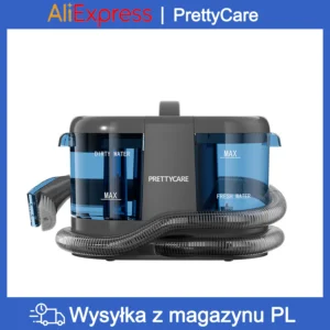 PrettyCare PC808 Cordless Carpet&Spot Vacuum Cleaner 1.4m Hose 30minutes Fabric Vacuum Cleaner with Wet Sprayer For Sofa Car