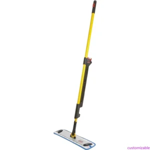 Rubbermaid Commercial HYGEN Pulse Microfiber Spray Mop Kit for Hard Surface Floors - Yellow Perfection