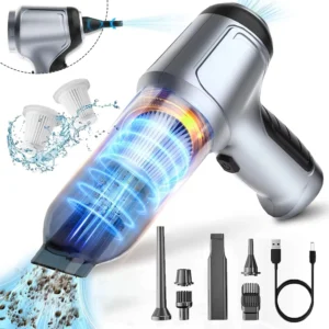 High-Power Cordless Multi-Functional Car Vacuum Cleaner Household Inflatable Mini Vacuum for Auto Cleaning